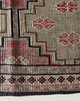 Anatolian Cicim Wool Kilim - Red and Sage Medallions