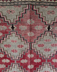 Anatolian Cicim Wool Kilim - Red and Sage Medallions