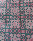 Vintage Galicha Bengali Throw - Pink And Green