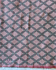 Vintage Galicha Bengali Throw - Pink And Green