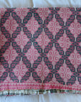 Vintage Galicha Bengali Throw - Pink And Green