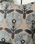 Floral Embroidered Cotton Cushion Cover