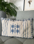 Small Embroidered Cushion Cover - Morrocan Geometic Design