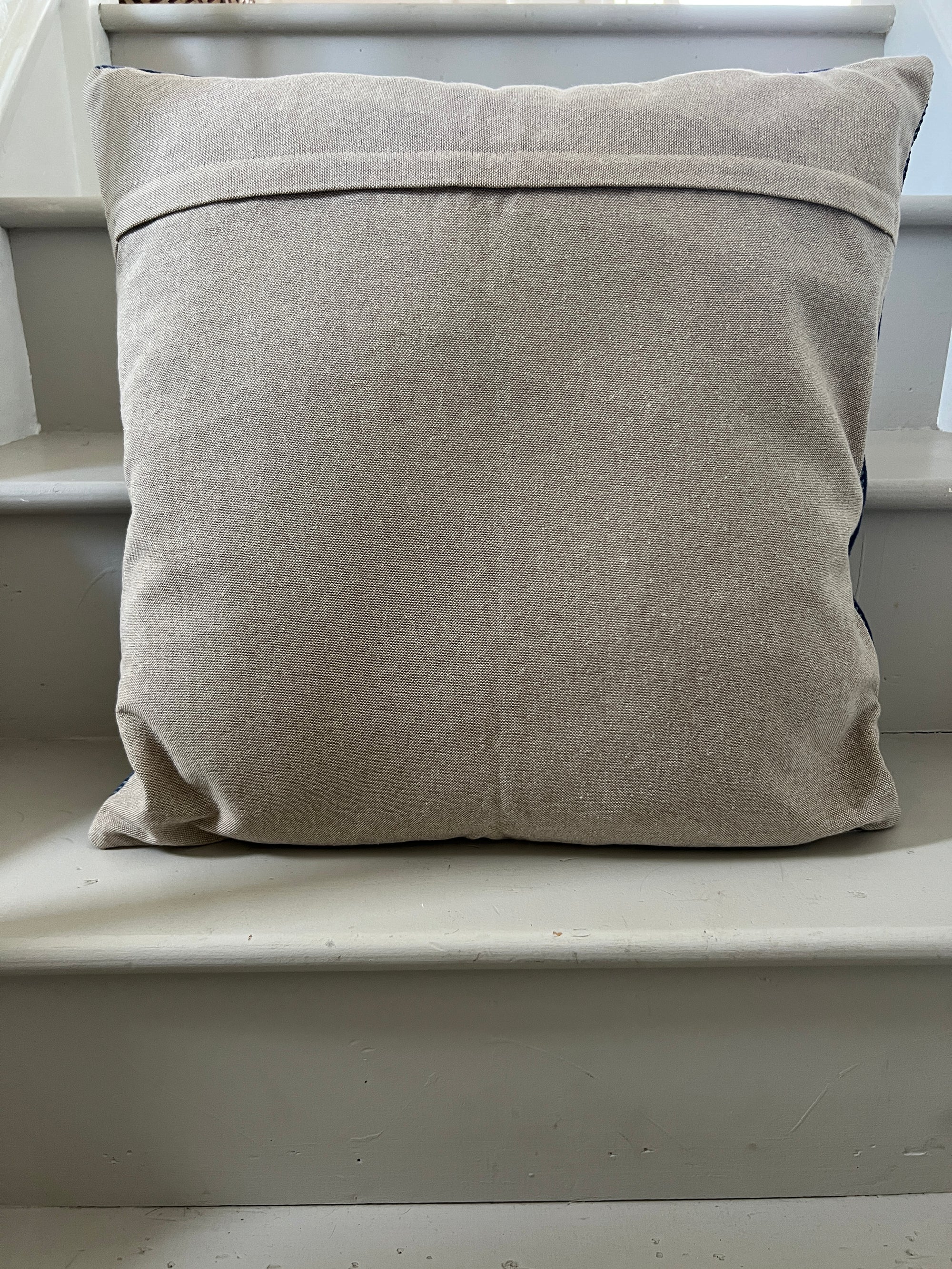 Floral Embroidered Cotton Cushion Cover