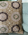 Circular Sozani Embroidered Cushion Cover