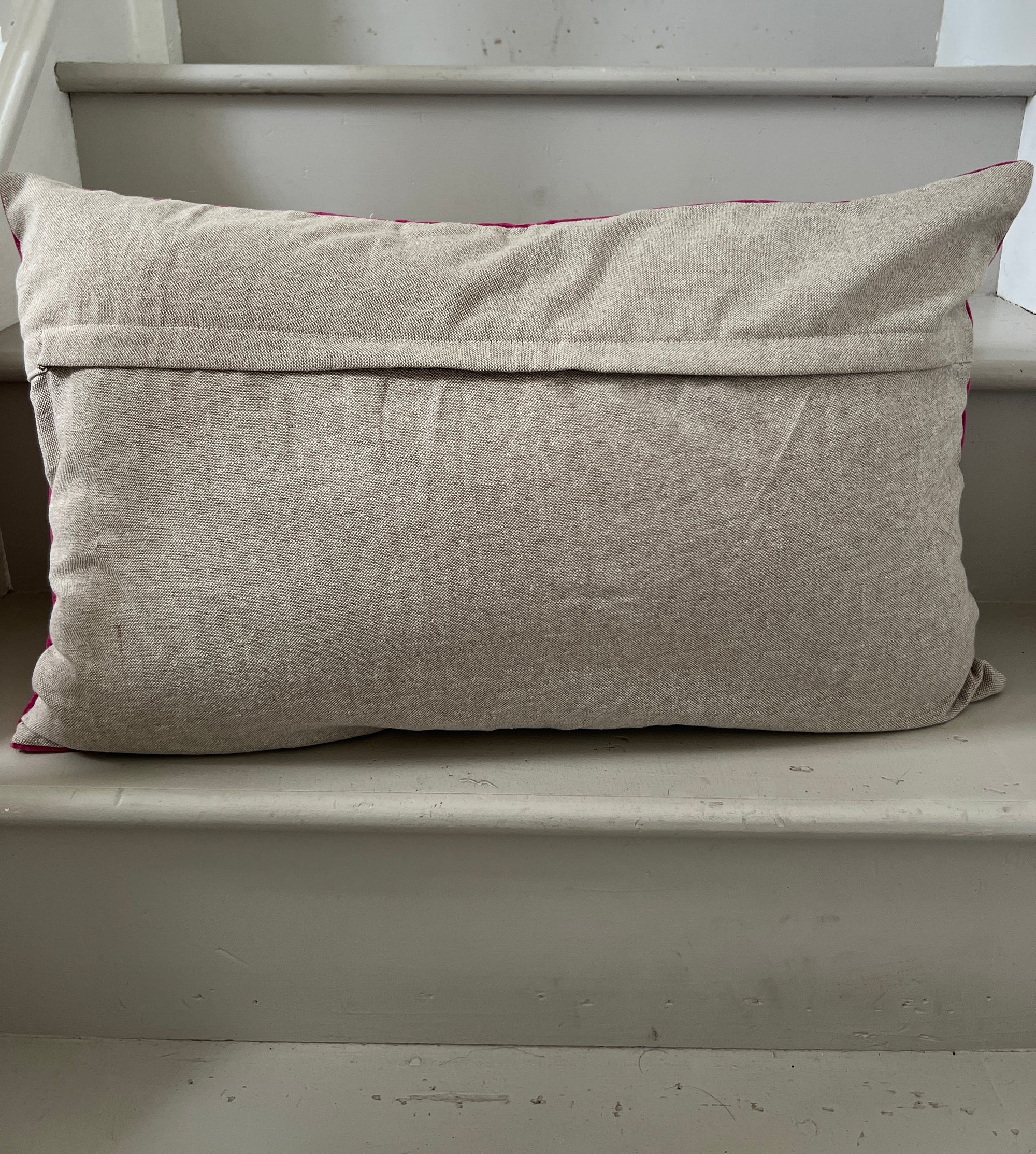 Velvet Rectangular Cushion Cover - Deep Pink