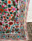 Vintage Kantha With Embroidery