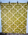 Contemporary Afghan Kilim - Chartreuse