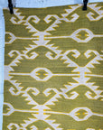 Contemporary Afghan Kilim - Chartreuse