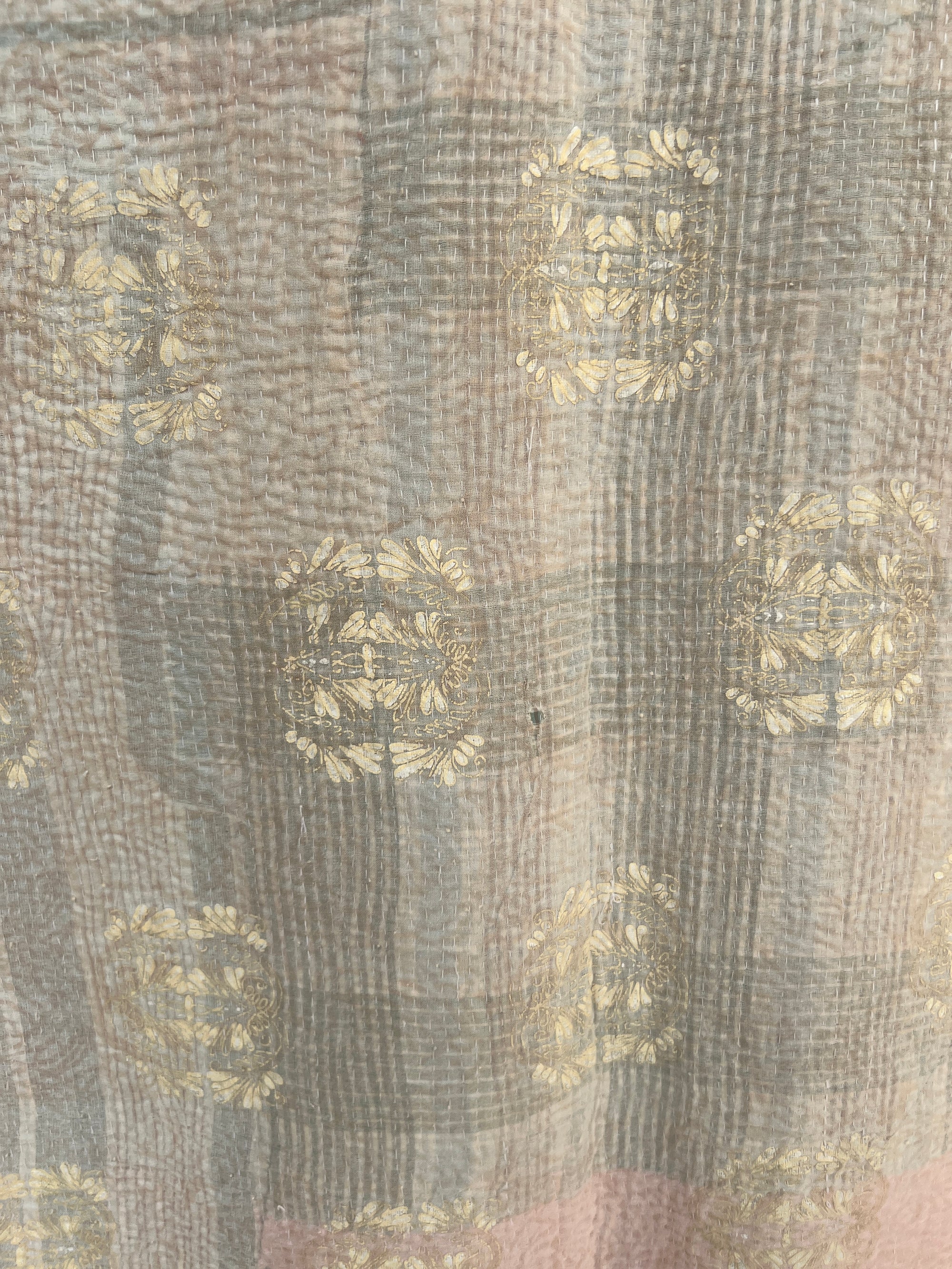Vintage Handstitched Kantha Throw