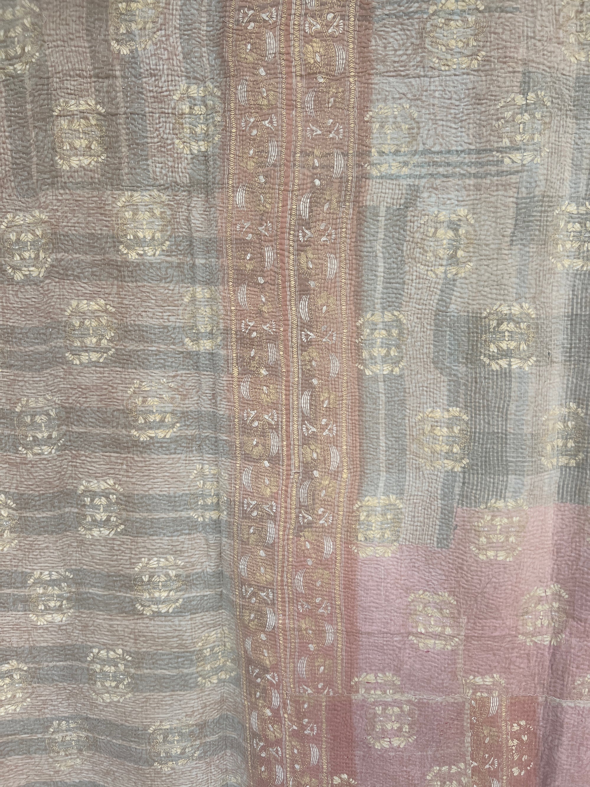 Vintage Handstitched Kantha Throw