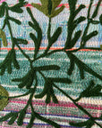 Vintage Hand Stitched Kantha Sozani Throw - Greens