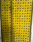Handstitched Vintage Kantha Throw - Bright Lime