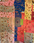 Vintage Hand Stitched Kantha Sozani Throw - Patchwork
