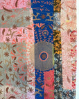 Vintage Hand Stitched Kantha Sozani Throw - Patchwork