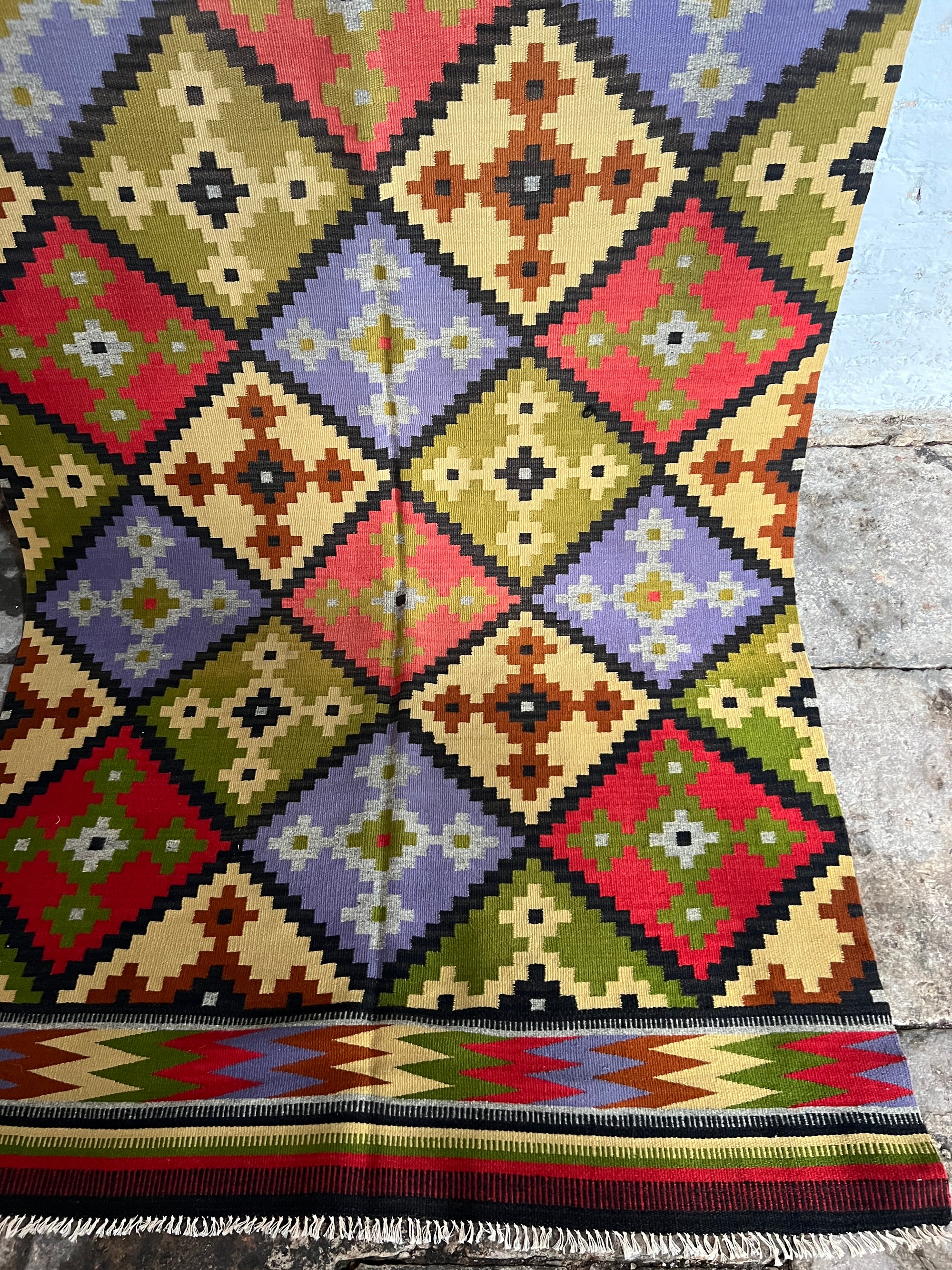 Balkan Wool Kilim