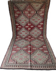 Anatolian Cicim Wool Kilim - Red and Sage Medallions