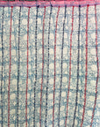 Hand Stitched and Hand Block Printed Kantha Throw