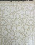 Hand Embroidered Cotton Sozani Panel - White