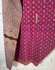 Hand Stitched Vintage Kantha Throw - Lilac and Pink