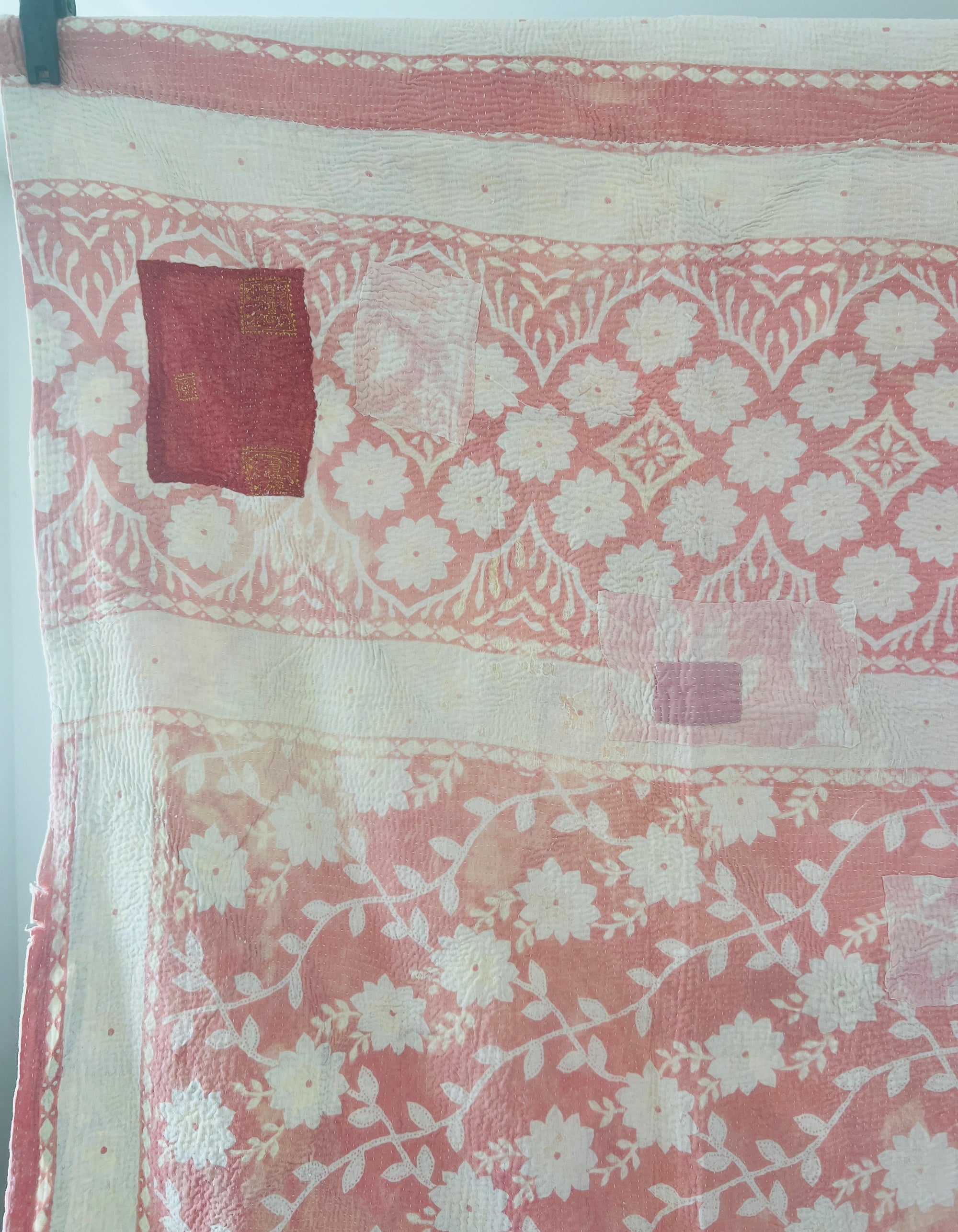 Vintage Handstitched Kantha Throw