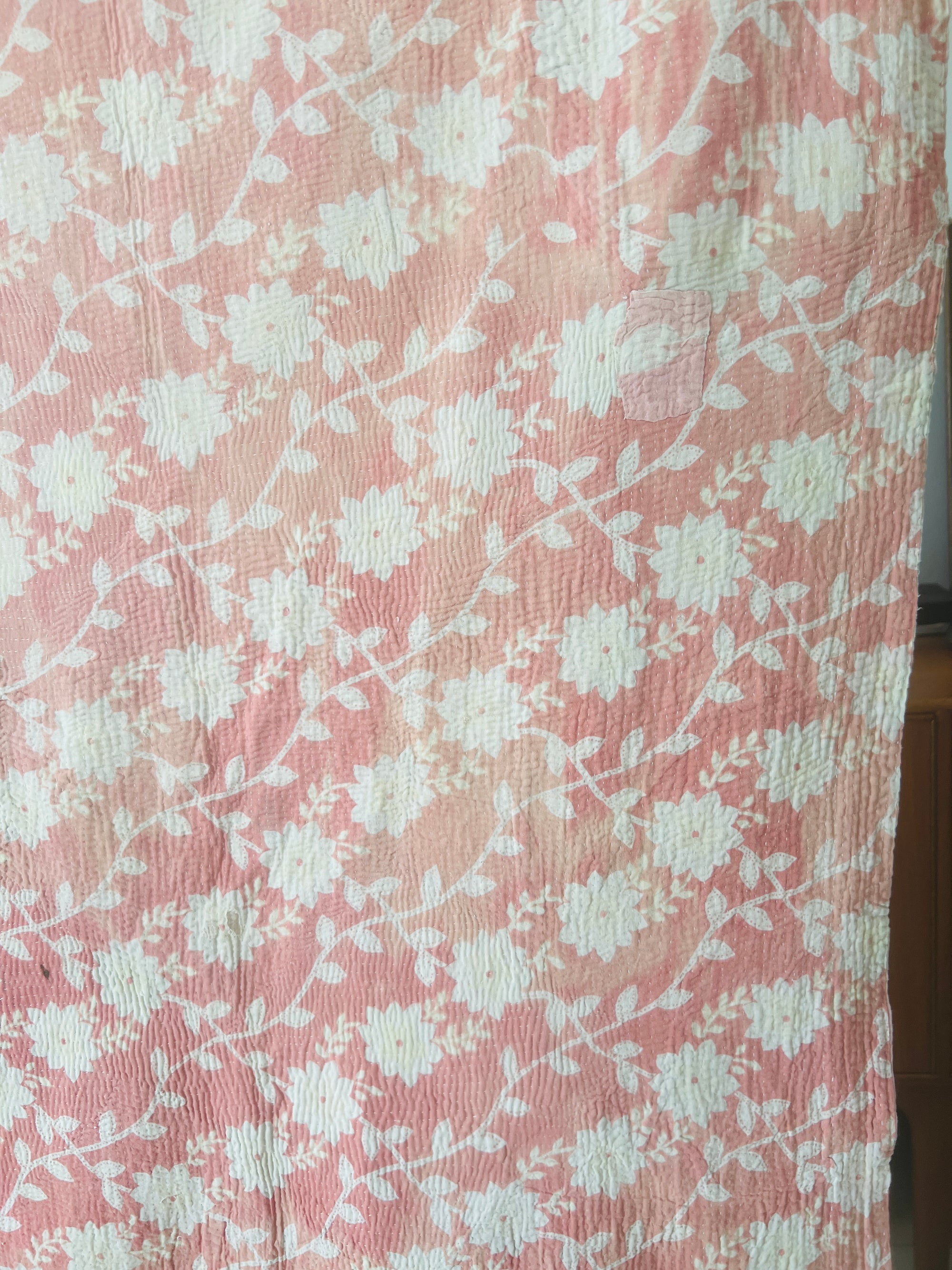 Vintage Handstitched Kantha Throw