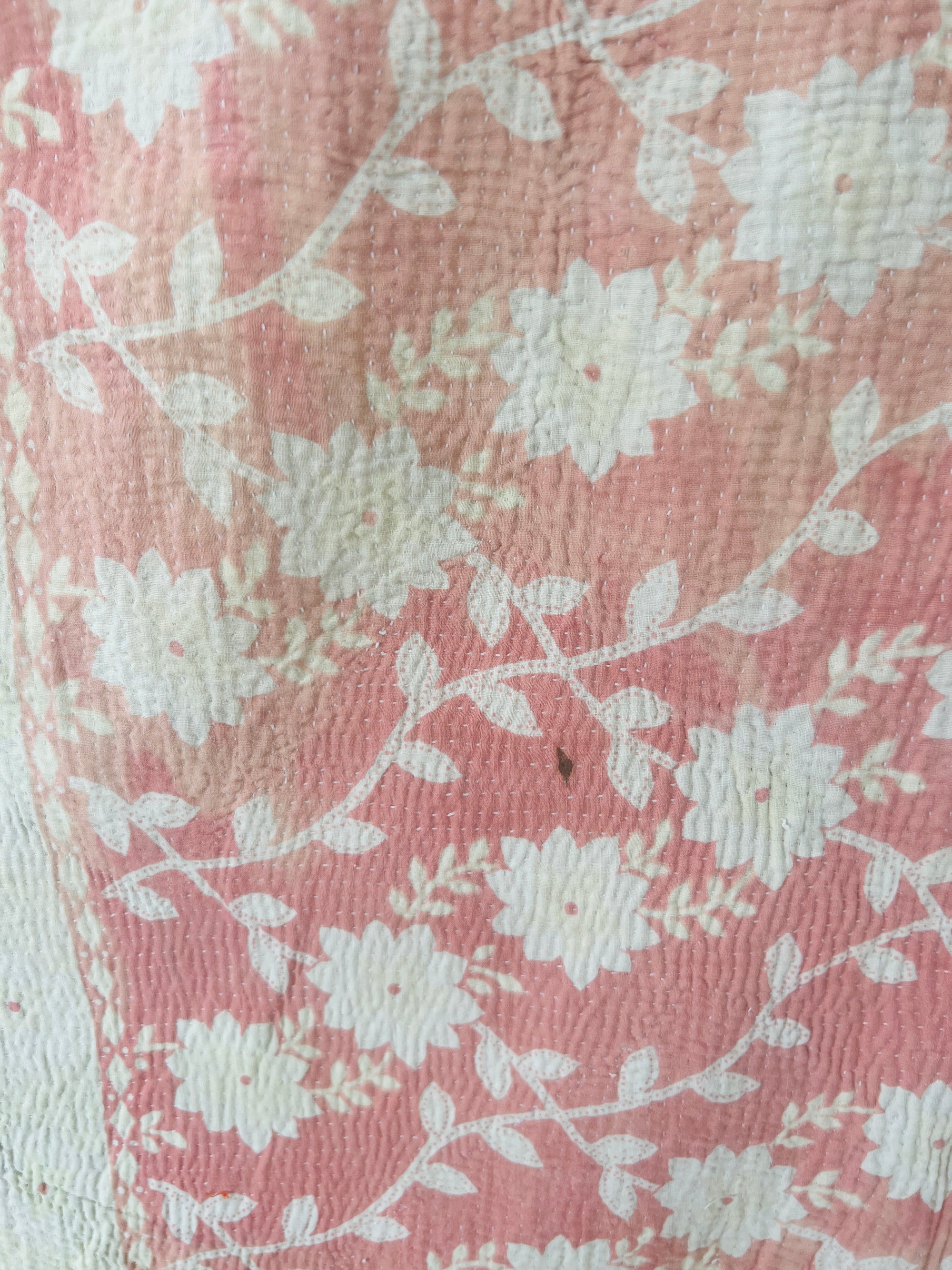 Vintage Handstitched Kantha Throw