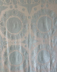 Cotton Hand Embroidered Sozani Throw - Pale Mint