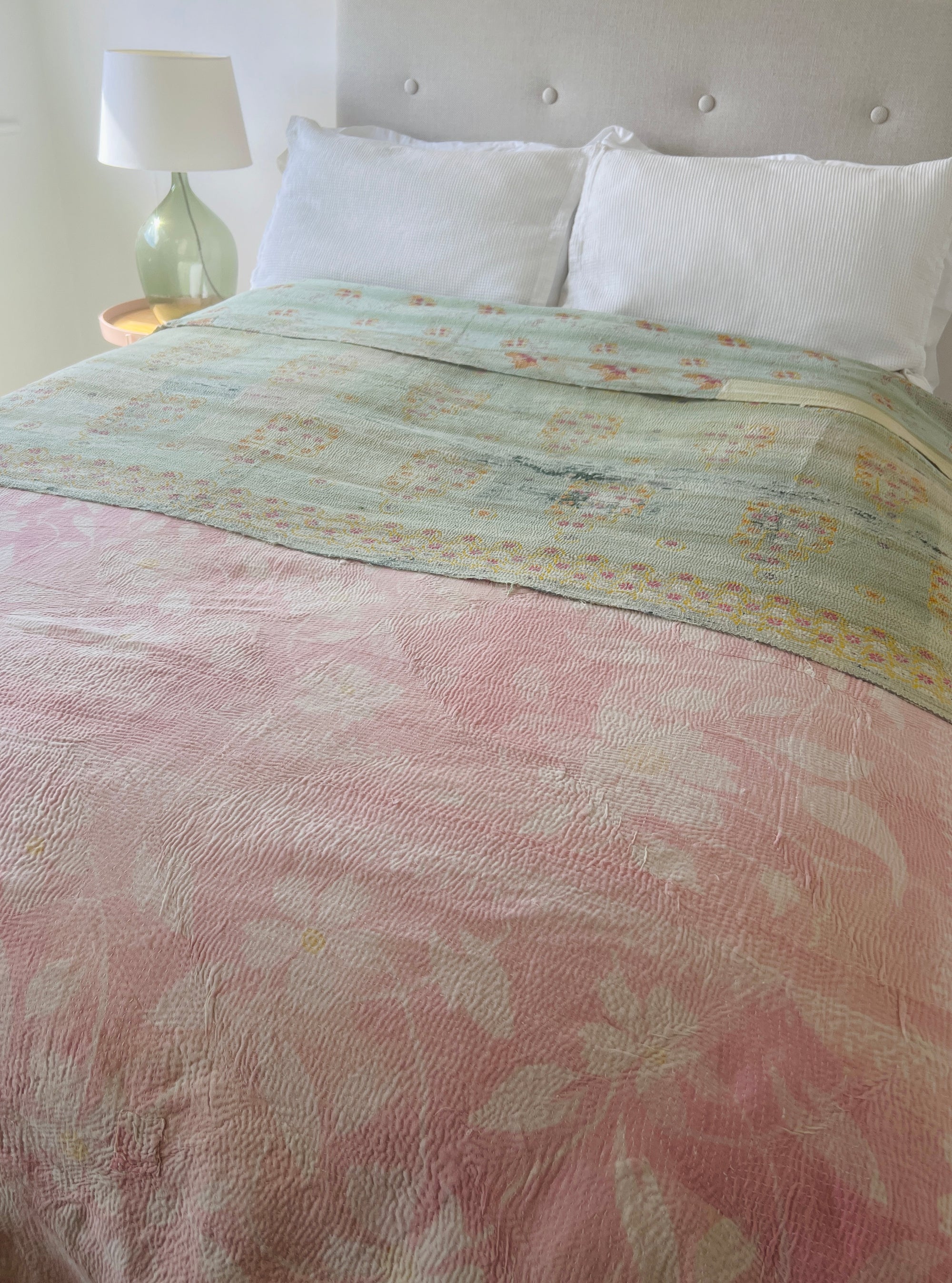 Vintage Handstitched Kantha Throw