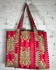 Printed Tote Bag - Red Tiger