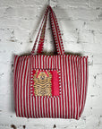 Printed Tote Bag - Red Tiger