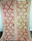 Moldavian Carpet Print Kantha Throw - Red