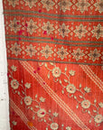 Handstitched Vintage Kantha Throw - Diagonal Stripe