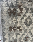 Handwoven Contemporary Wool Runner - Neutral