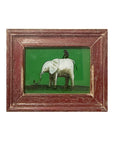 Elephant And Monkey - Mini Glass Painting